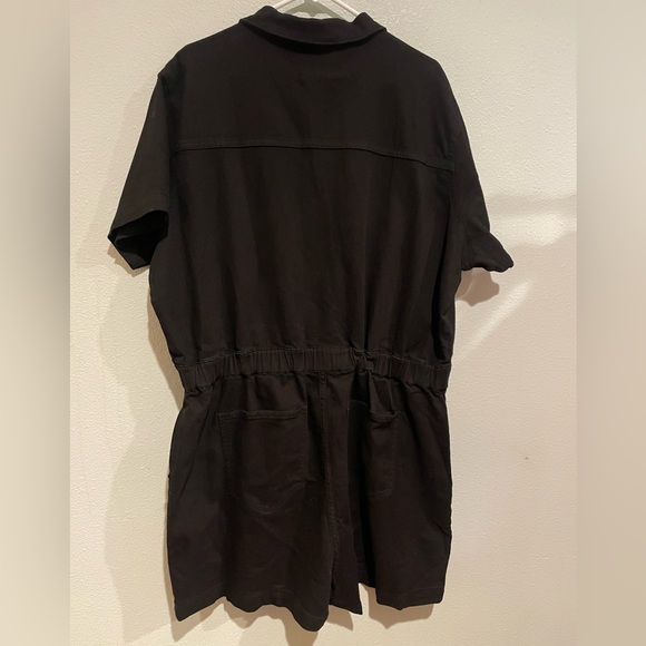 NWT Fashion Nova Black Denim Romper - Picture 5 of 7